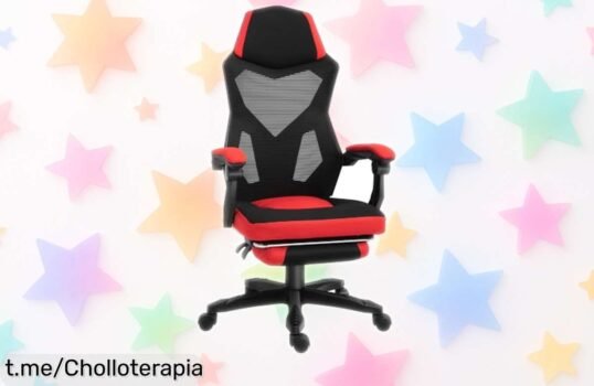 Silla gaming Vinsetto con respaldo reclinable y reposapiés: ¡un ofertón que no querrás dejar pasar para disfrutar cómodamente tus juegos!