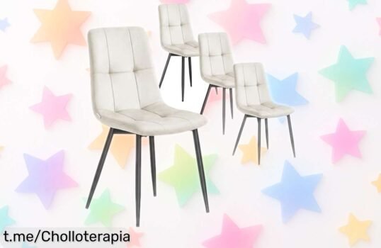 Sillas de comedor VASAGLE en terciopelo: confort y estilo para tu hogar a un precio increíble. ¡Apresúrate, la oferta se va volando!