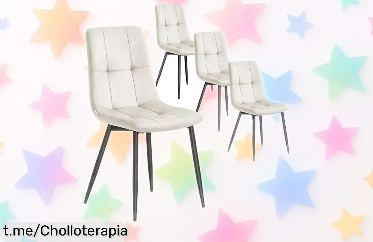 Sillas de comedor VASAGLE en terciopelo: confort y estilo para tu hogar a un precio increíble. ¡Apresúrate, la oferta se va volando!