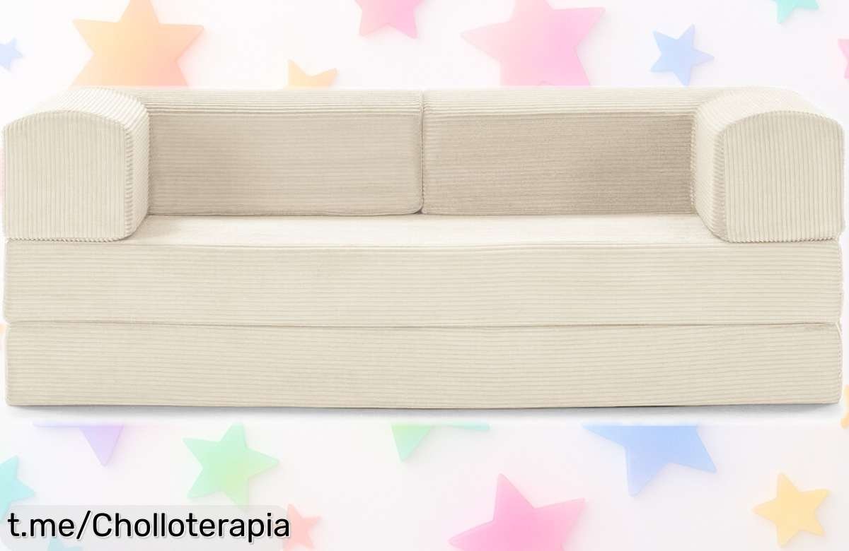 Sofá cama 3 plazas TETRIS que se transforma en cama al instante, ¡ahora a un precio de escándalo! No te lo pierdas y dale un toque especial a tu hogar hoy mismo.