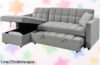 Sofá cama chaise longue Kris de 210 cm a precio loco: ¡perfecto para tu hogar y para esas visitas inesperadas que te harán sonreír! No te quedes sin el tuyo, solo por tiempo limitado.