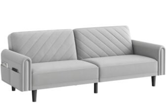Sofá cama de 2 plazas Yaheetech, el mueble ideal para tu hogar con un descuento increíble; haz que tus momentos en familia cuenten sin gastar una fortuna.