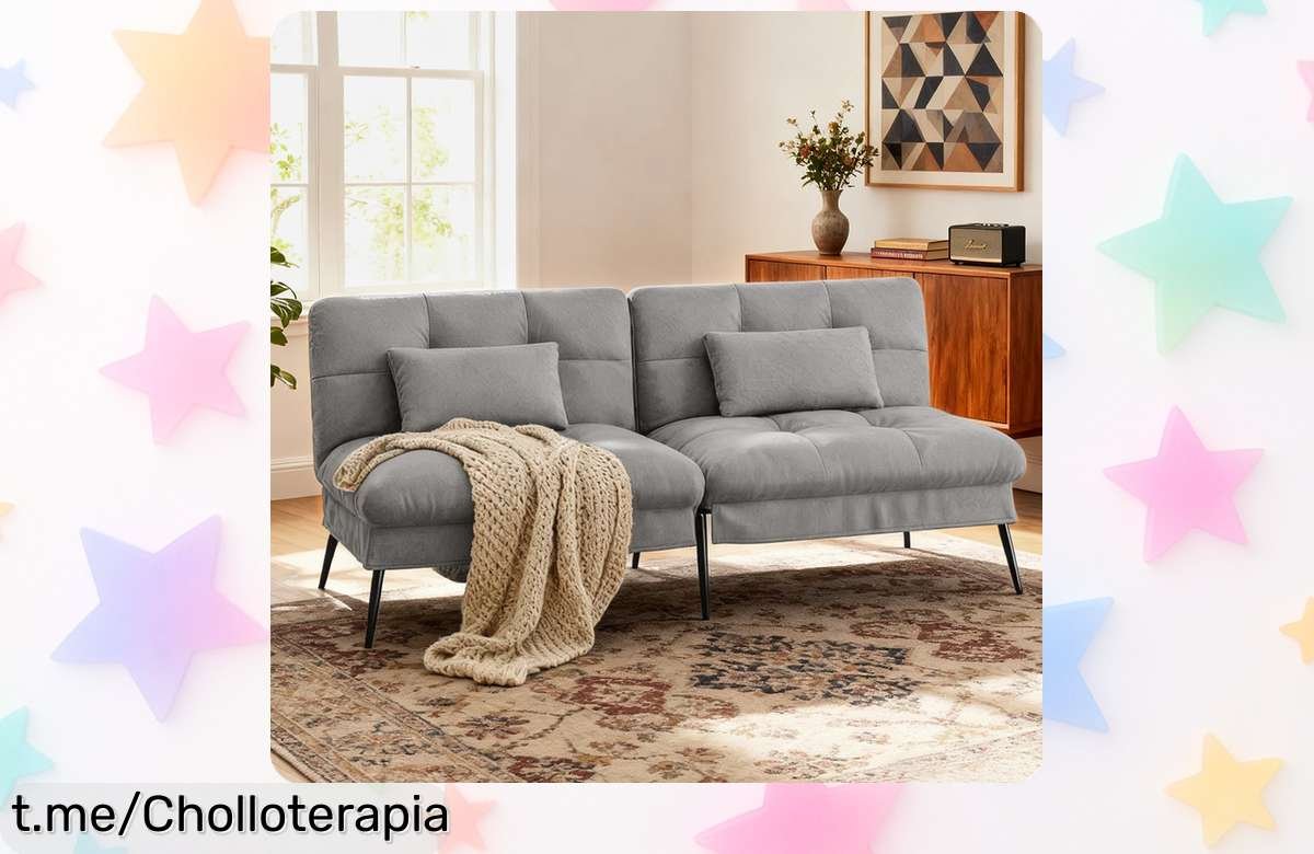 Sofá cama de 3 plazas COMHOMA ideal para tu rincón, ¡ahora al precio más bajo! Dale un nuevo estilo y confort a tu hogar con esta oferta que no puedes dejar pasar.