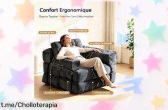 Sofá cama individual Mihtrov de terciopelo: el ofertón que revoluciona tu espacio en un plis y te abraza con comodidad. ¡No dejes escapar esta oportunidad única!