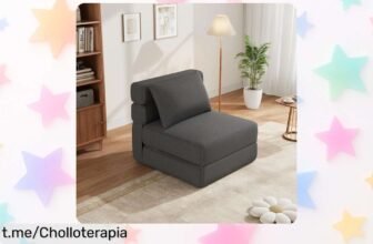 Sofá cama moderno que se transforma en cama al instante, ¡aprovéchate de este ofertón y añade estilo a tu hogar mientras recibes con alegría a tus visitas!