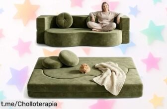 Sofá cama plegable NOYHHAV: práctico y resistente, con funda lavable a un precio de ganga que no se vuelve a ver. ¡Consigue el tuyo ahora antes de que desaparezca!