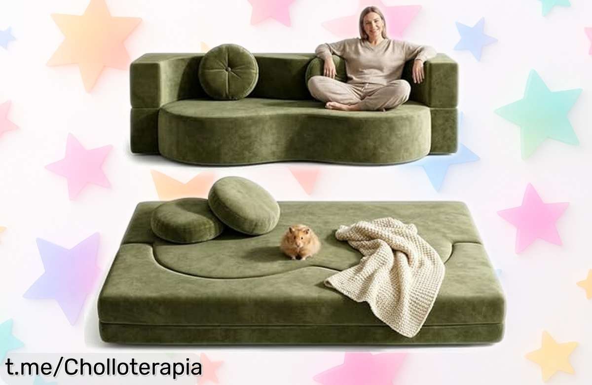 Sofá cama plegable NOYHHAV: práctico y resistente, con funda lavable a un precio de ganga que no se vuelve a ver. ¡Consigue el tuyo ahora antes de que desaparezca!