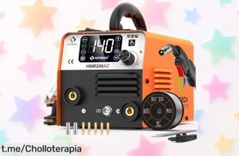 Soldador MIG 4 en 1 HITBOX 140A con función ARC LiftTIG a un precio loco, ¡aprovecha este ofertón y consigue tus proyectos de soldadura hoy mismo!