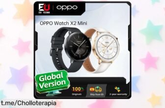 Sorprendente reloj inteligente OPPO Watch X2 Mini, hazte con este ofertón de tecnología en tu muñeca antes de que se acabe y disfruta sin límites cada segundo.
