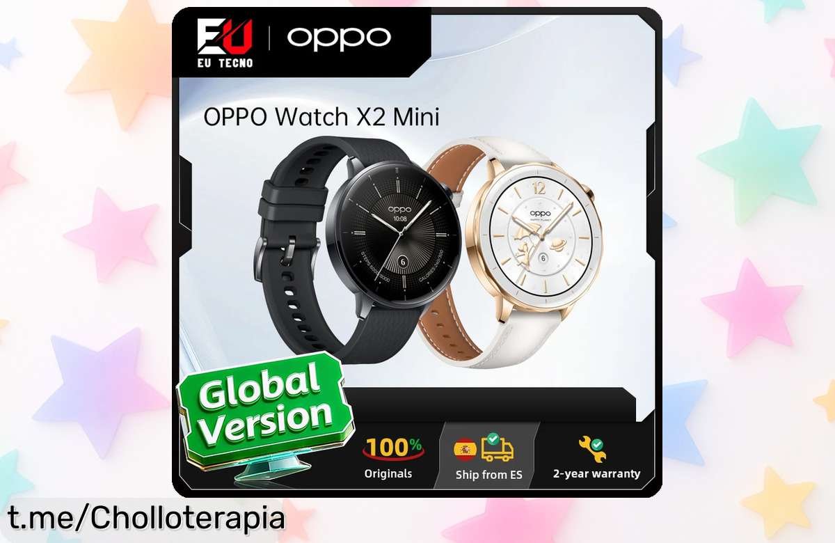 Sorprendente reloj inteligente OPPO Watch X2 Mini, hazte con este ofertón de tecnología en tu muñeca antes de que se acabe y disfruta sin límites cada segundo.