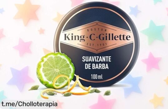 Suavizante de barba King C. Gillette que deja tu piel fresca y con un aroma increíble, ahora a precio loco ¡no te lo pierdas! Cuida tu estilo hoy mismo.