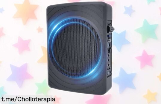 Subwoofer activo bajo asiento Realdio 8” que desata graves brutales en tu coche, ¡precio regalado y oferta limitada, no dejes pasar esta joya para tus momentos más intensos!