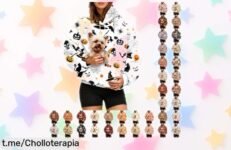 Sudadera con capucha de gatos para Halloween, un super chollo que transformará tu look y hará que te sonrías cada vez que la uses. ¡Consíguela ya a precio de risa!