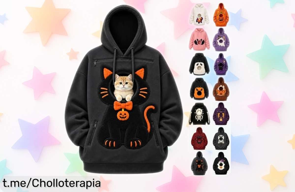 Sudadera con capucha para mujer que parece un gato, ¡súbete al estilo divertido! Aprovecha el precio loco y disfruta de la comodidad mientras te sorprendes.