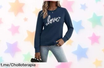 Sudadera de manga larga Gyabnw con estampado Love, un básico que combina con todo ¡Aprovecha este precio de escándalo y luce genial sin gastar una fortuna!