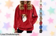 Sudadera súper calentita para mujer, siente la calidez de una manta y aprovecha este descuentazo que no podrás dejar escapar.