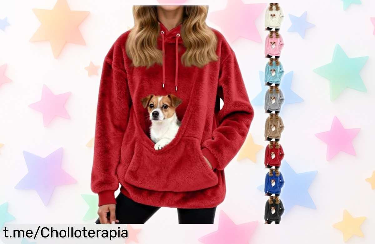Sudadera súper calentita para mujer, siente la calidez de una manta y aprovecha este descuentazo que no podrás dejar escapar.