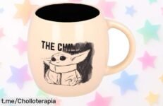 Taza divertida de cerámica The Child de The Mandalorian, super chollo para fans de Baby Yoda: aprovecha esta oferta irresistible y disfruta café a lo grande cada día.