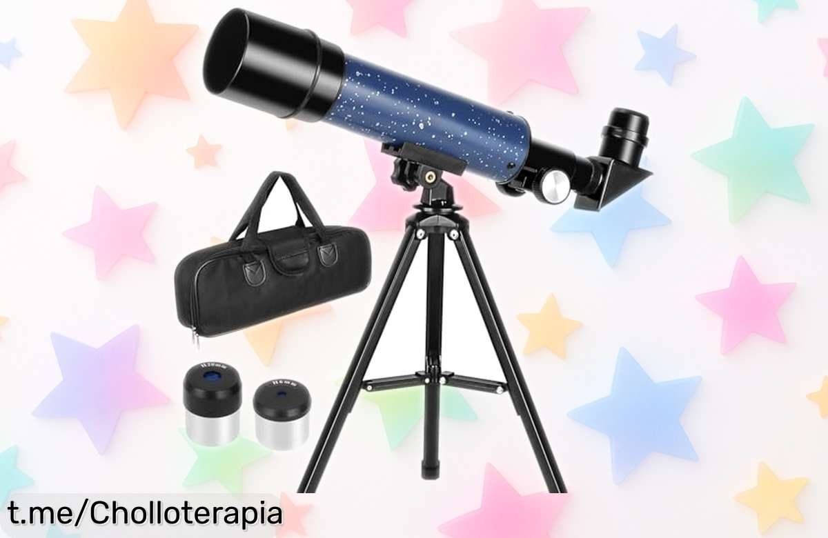 Telescopio de viaje con trípode y bolsa: observa la luna y pájaros fácil y rápido, ¡una oferta increíble que no querrás dejar pasar!