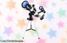 Telescopio reflector Bresser 70 mm, el mejor amigo de los pequeños exploradores espaciales: observa la Luna y más desde casa a precio muy bajo ¡No dejes pasar esta oportunidad mágica!