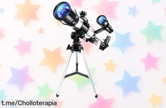 Telescopio reflector Bresser 70 mm, el mejor amigo de los pequeños exploradores espaciales: observa la Luna y más desde casa a precio muy bajo ¡No dejes pasar esta oportunidad mágica!