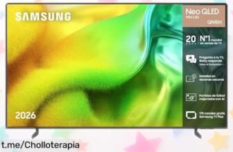 Televisor Samsung Neo QLED 55 con imagen increíble y modo fútbol, ahora a un precio de locura que no querrás dejar pasar. ¡La emoción del partido en tu salón!