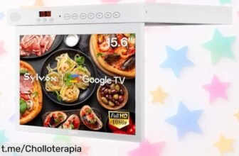Televisor portátil Sylvox de 15.6” para cocina y camping con WiFi y Bluetooth a un precio loco, ¡disfruta tus programas favoritos donde quieras antes de que se agote!