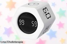 Temporizador Pomodoro QUMOX F6, dale la vuelta y mejora tu enfoque con su aviso silencioso ¡precio de ganga que no te lo puedes perder! Conviértete en un maestro del tiempo.