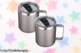 Termo para café Volhoply 400 ml: Rebajado a un precio loco, mantiene tu bebida perfecta por horas. ¡No dejes escapar este super chollo que hará tus días más frescos y cálidos!
