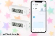 Termómetro digital inteligente WiFi para tener la temperatura y humedad bajo control; ¡2 unidades al precio de ganga que estabas esperando, no te lo pierdas!