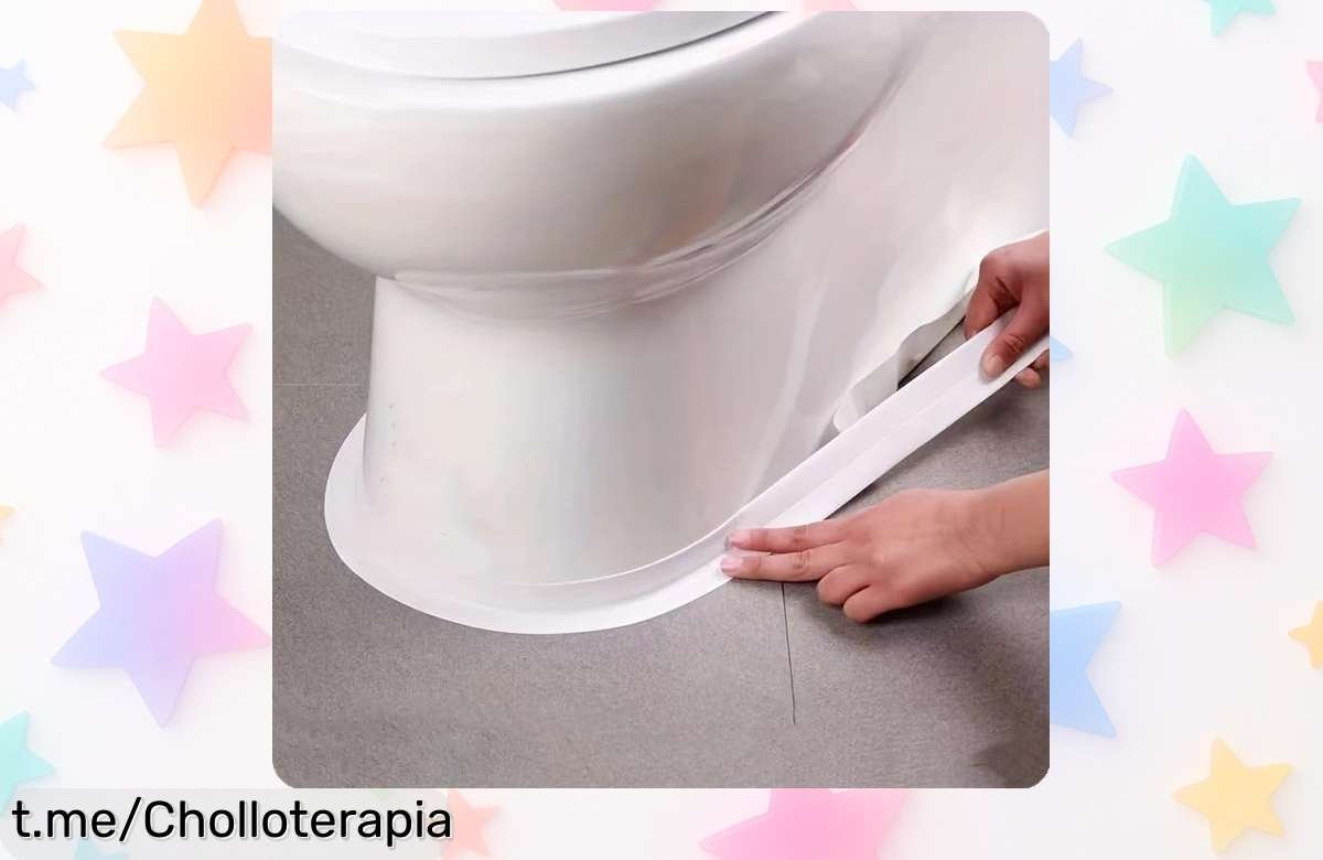 Tira impermeable para inodoro de 1,5 m que elimina filtraciones y cuida tu baño a un precio loco: ¡asegura tu hogar y ahorra! No dejes escapar esta super oferta.