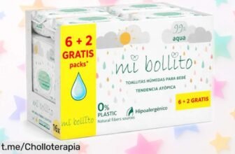 Toallitas bebé Mi Bollito en pack de 8, limpiadores suaves como un abrazo que alucinan a los papás: ¡ofertón para cuidar a tus peques ya!