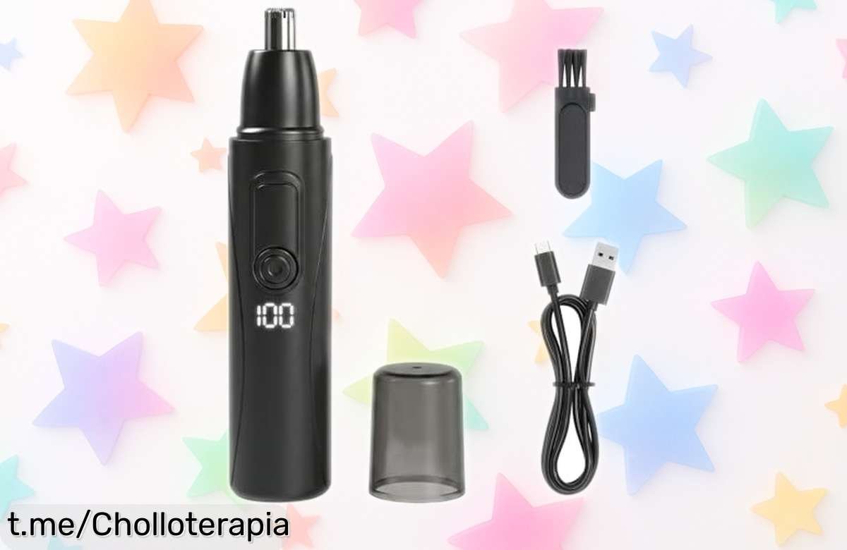 Tondeuse eléctrica XAVURO para nariz y orejas, ahora a un precio loco: cuchillas inox y diseño impermeable que te harán la vida más fácil. ¡Hazte con el tuyo antes de que se acaben!