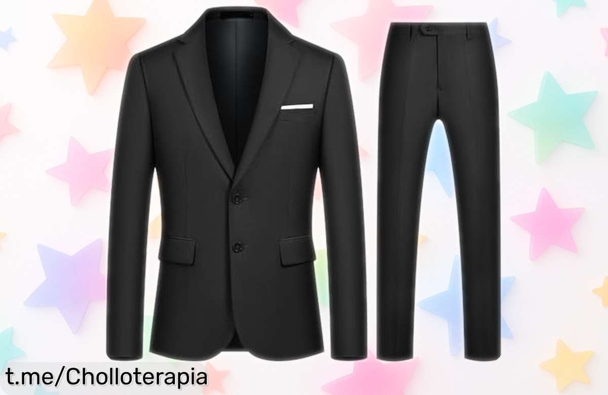 Traje de hombre Autsel 2 piezas elegante y con corte slim a precio loco, ideal para cualquier ocasión; no te pierdas esta oferta que hará brillar tu estilo.