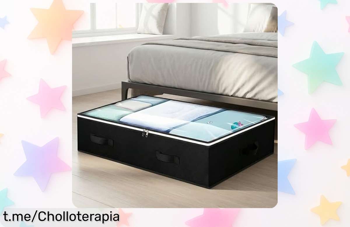 Transforma tu espacio con estas bolsas de almacenamiento debajo de la cama: diseño práctico y duradero, ¡aprovecha el precio loco y disfruta del orden en tu hogar!