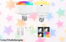 Transforma tu hogar con el pack de 2 bombillas recargables E27 GOEBLESON que iluminan tus días; ¡aprovecha esta increíble oferta antes de que se acabe!
