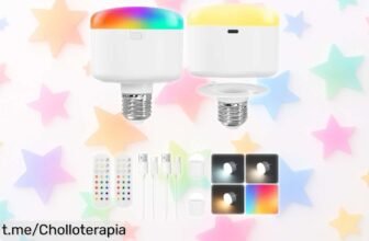 Transforma tu hogar con el pack de 2 bombillas recargables E27 GOEBLESON que iluminan tus días; ¡aprovecha esta increíble oferta antes de que se acabe!