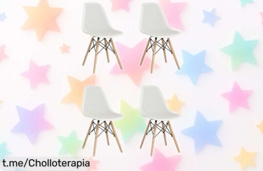 Transforma tu hogar con el pack de 4 sillas Minimal DECO, un diseño moderno que no creerás por su precio increíble; ¡aprovéchalo antes de que se agote y dale vida a tus espacios!