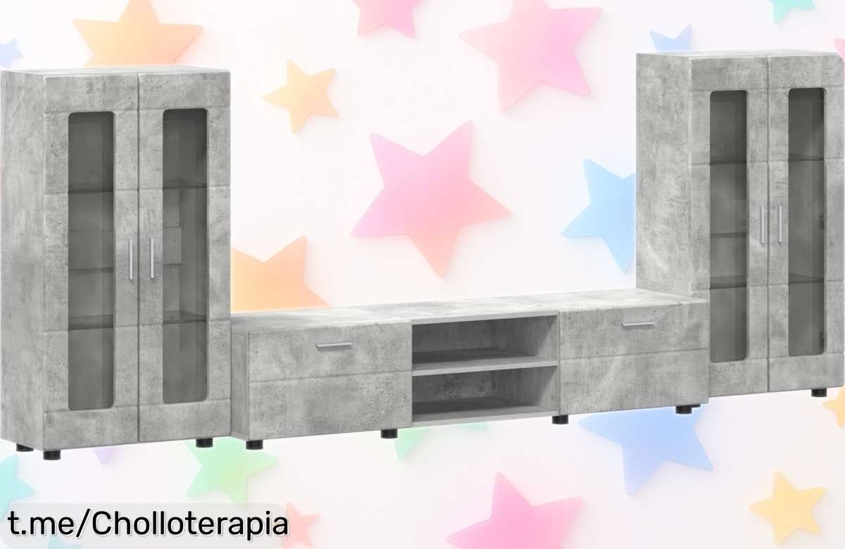 Transforma tu salón con el espectacular conjunto de mueble de TV vidaXL FLORIN a un precio de ganga y disfruta del orden que siempre soñaste en casa.