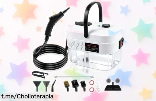 Vaporeta de mano 2500W que calienta en solo 15 segundos: ¡aprovecha este ofertón y deja tu casa reluciente sin perder tiempo ni esfuerzo!