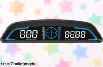 Velocímetro GPS para coche Opatiny con pantalla HUD que te avisa cuando descansar, ¡una súper ayuda que ahora puedes tener a un precio loco! No dejes pasar este chollazo.