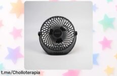 Ventilador de escritorio portátil con batería recargable que te dan ganas de salir corriendo a comprarlo, ¡no puedes dejar pasar este ofertón que lo hace irresistible!