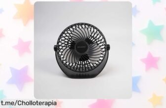 Ventilador de escritorio portátil con batería recargable que te dan ganas de salir corriendo a comprarlo, ¡no puedes dejar pasar este ofertón que lo hace irresistible!