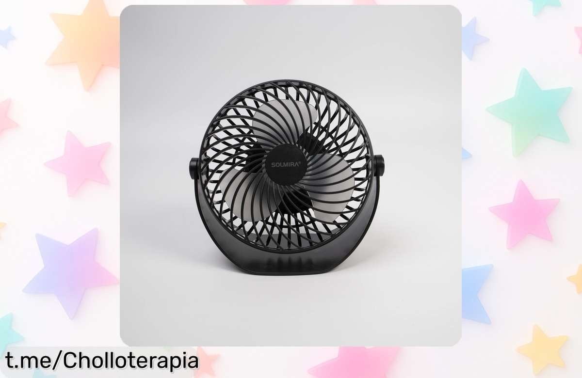 Ventilador de escritorio portátil con batería recargable que te dan ganas de salir corriendo a comprarlo, ¡no puedes dejar pasar este ofertón que lo hace irresistible!