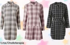 Vestido de franela ESMARA® que abriga y sienta espectacular, ¡ahora a un precio de escándalo! Renueva tu armario con este super chollo antes de que desaparezca.