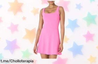Vestido deportivo de Amazon Essentials con soporte y vuelo: ¡ofertón increíble para moverte a gusto! No dejes pasar esta oportunidad, tu estilo también merece brillar.