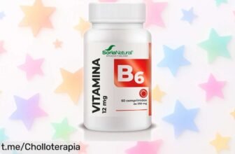 Vitamina B6 vegana Soria Natural: ¡ofertón increíble para disfrutar de energía al máximo todo el día! No te quedes sin la tuya y siente el impulso que necesitas.