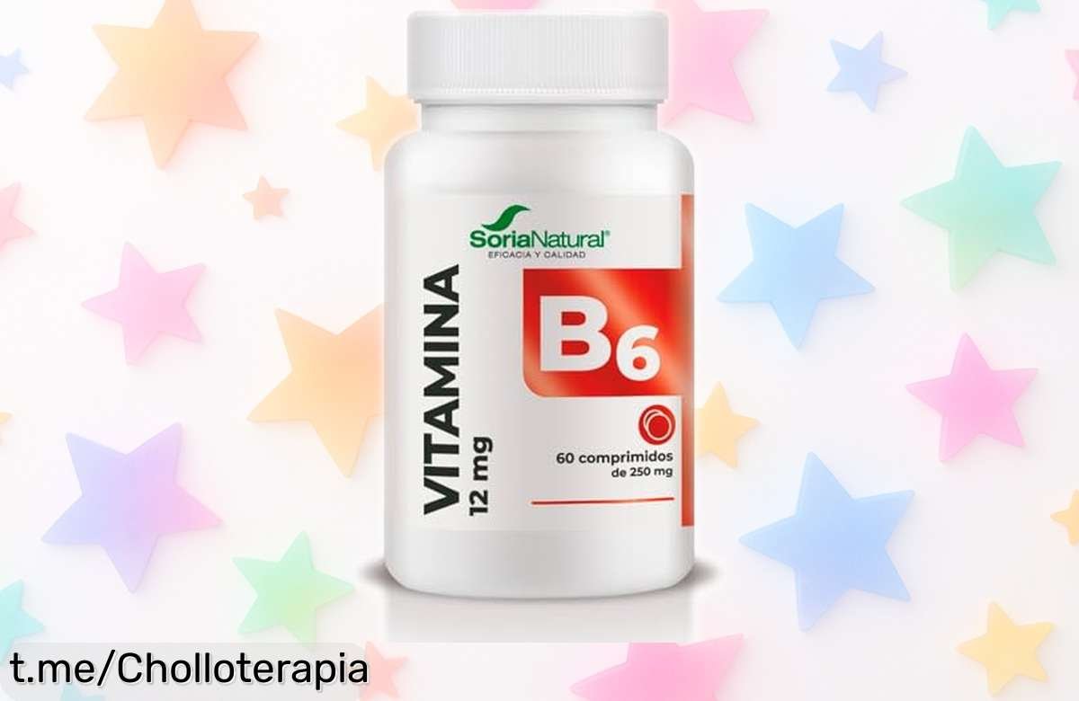 Vitamina B6 vegana Soria Natural: ¡ofertón increíble para disfrutar de energía al máximo todo el día! No te quedes sin la tuya y siente el impulso que necesitas.