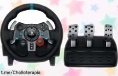Volante con pedales Logitech G29 para PS5 y PC: ofertón irresistible que hará vibrar tu corazón en cada curva, ¡no dejes pasar este super chollo!