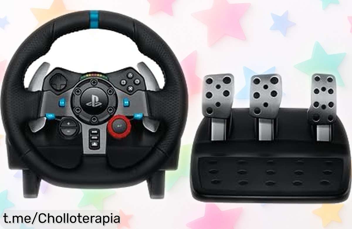 Volante con pedales Logitech G29 para PS5 y PC: ofertón irresistible que hará vibrar tu corazón en cada curva, ¡no dejes pasar este super chollo!